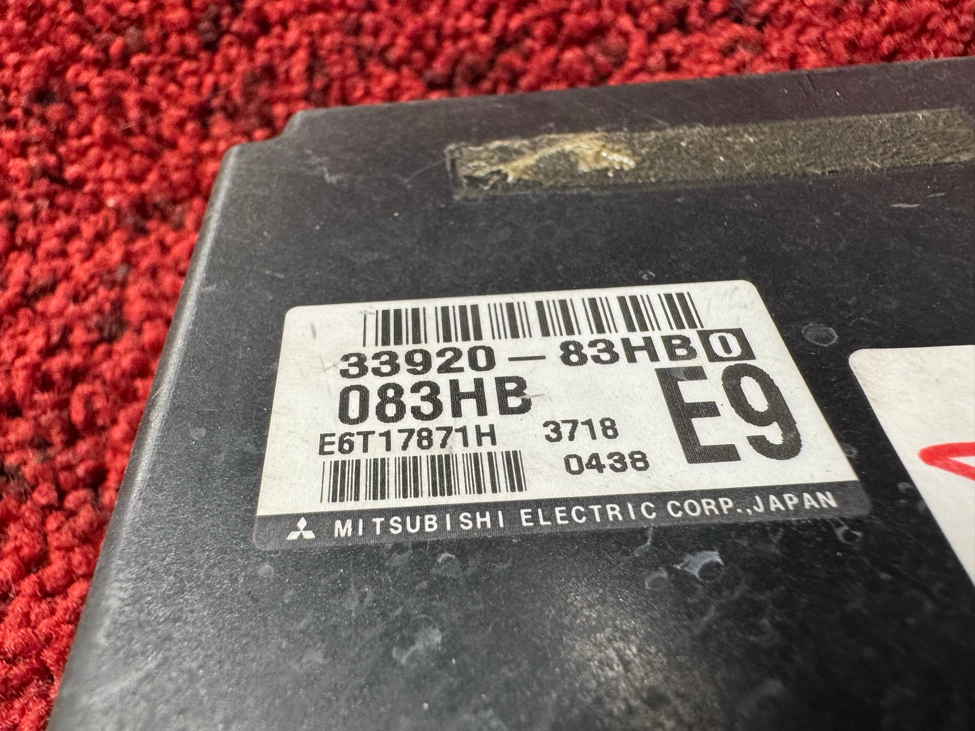 33920-83HB0 Mazda AZ-Wagon part number label