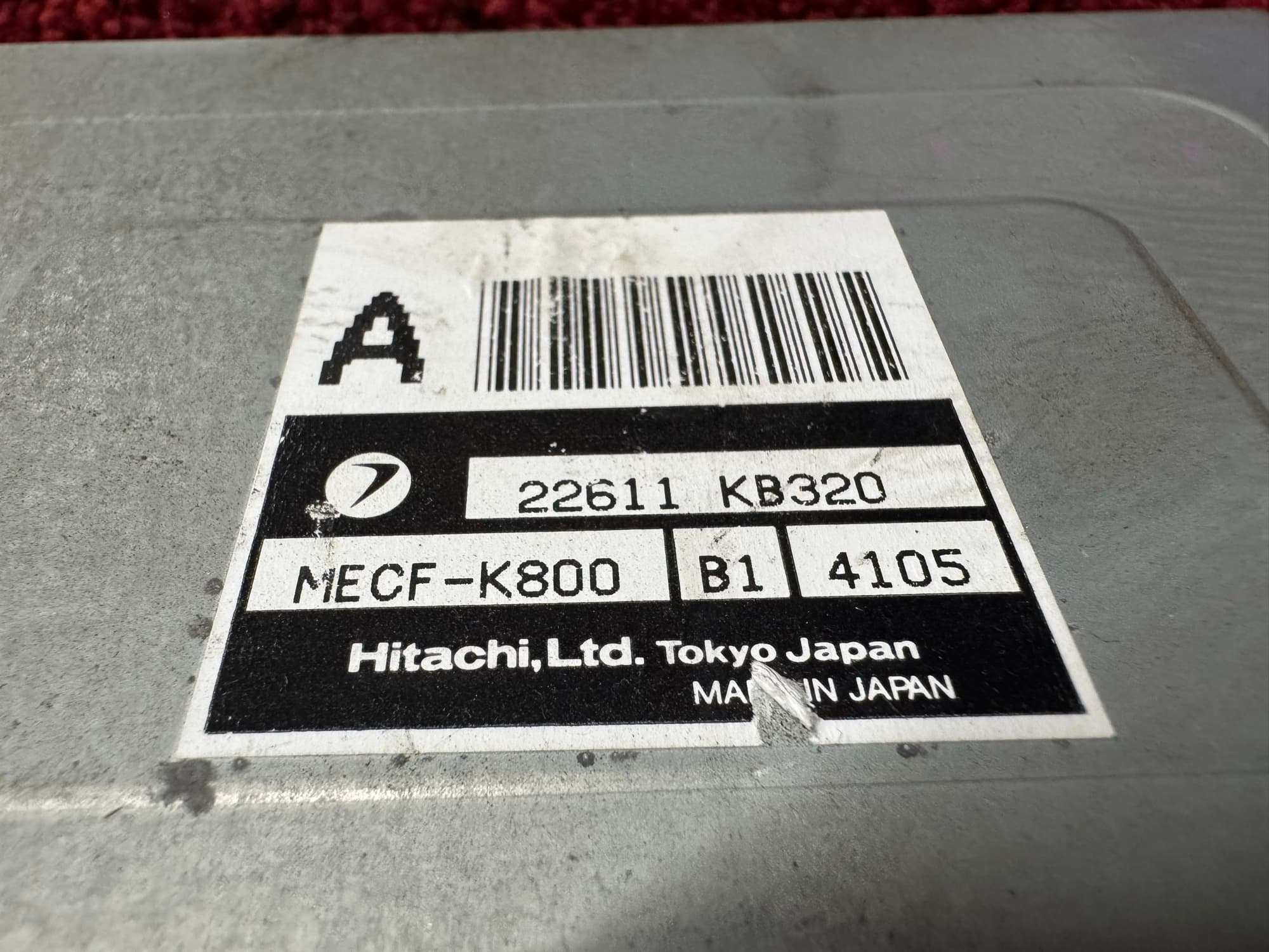 22611KB320 Subaru Sambar part number label