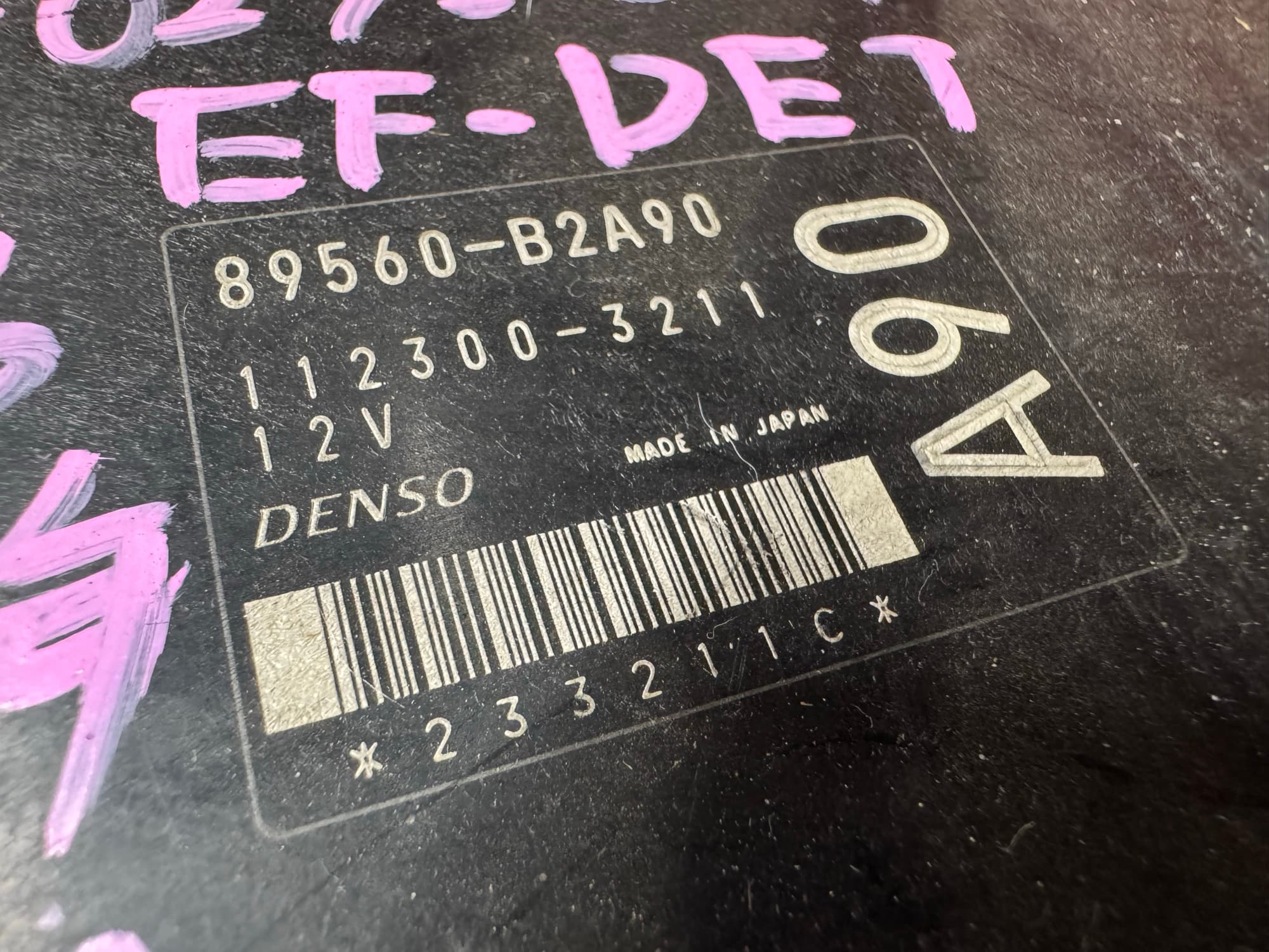 89560-B2A90 Daihatsu Tanto part number label