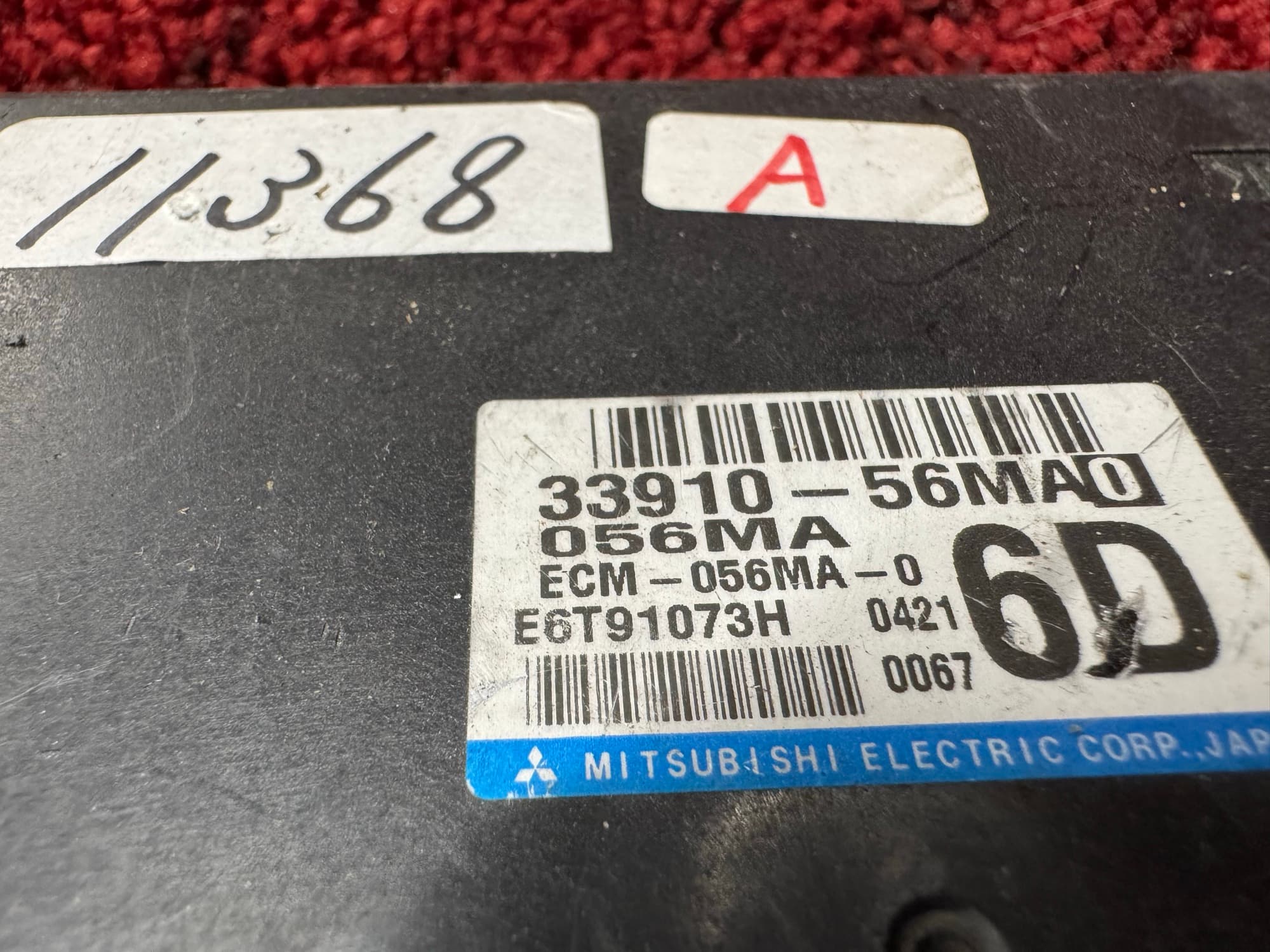 33910-56MA0 Suzuki Every part number label