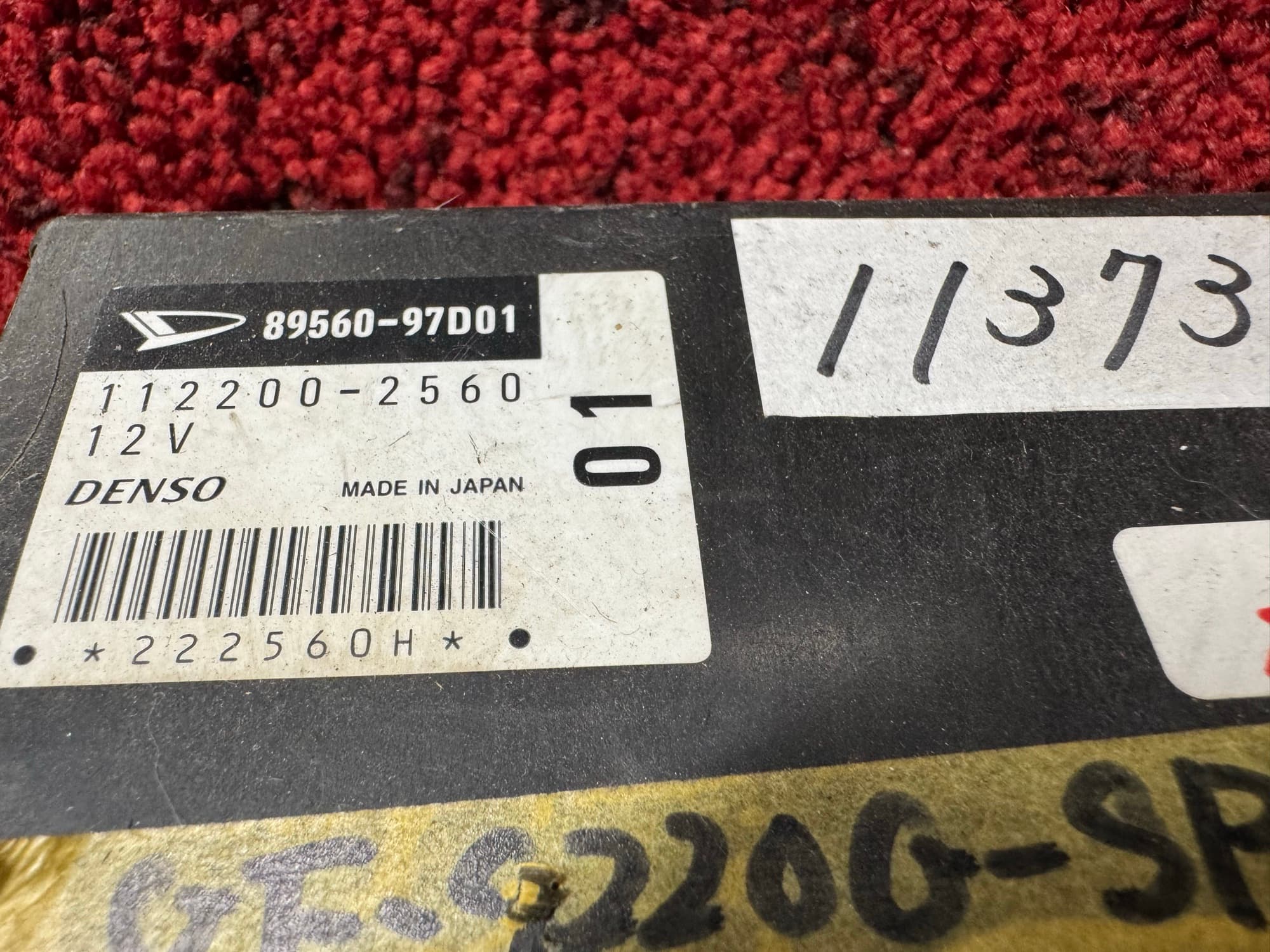 89560-97D01 Daihatsu Atrai part number label
