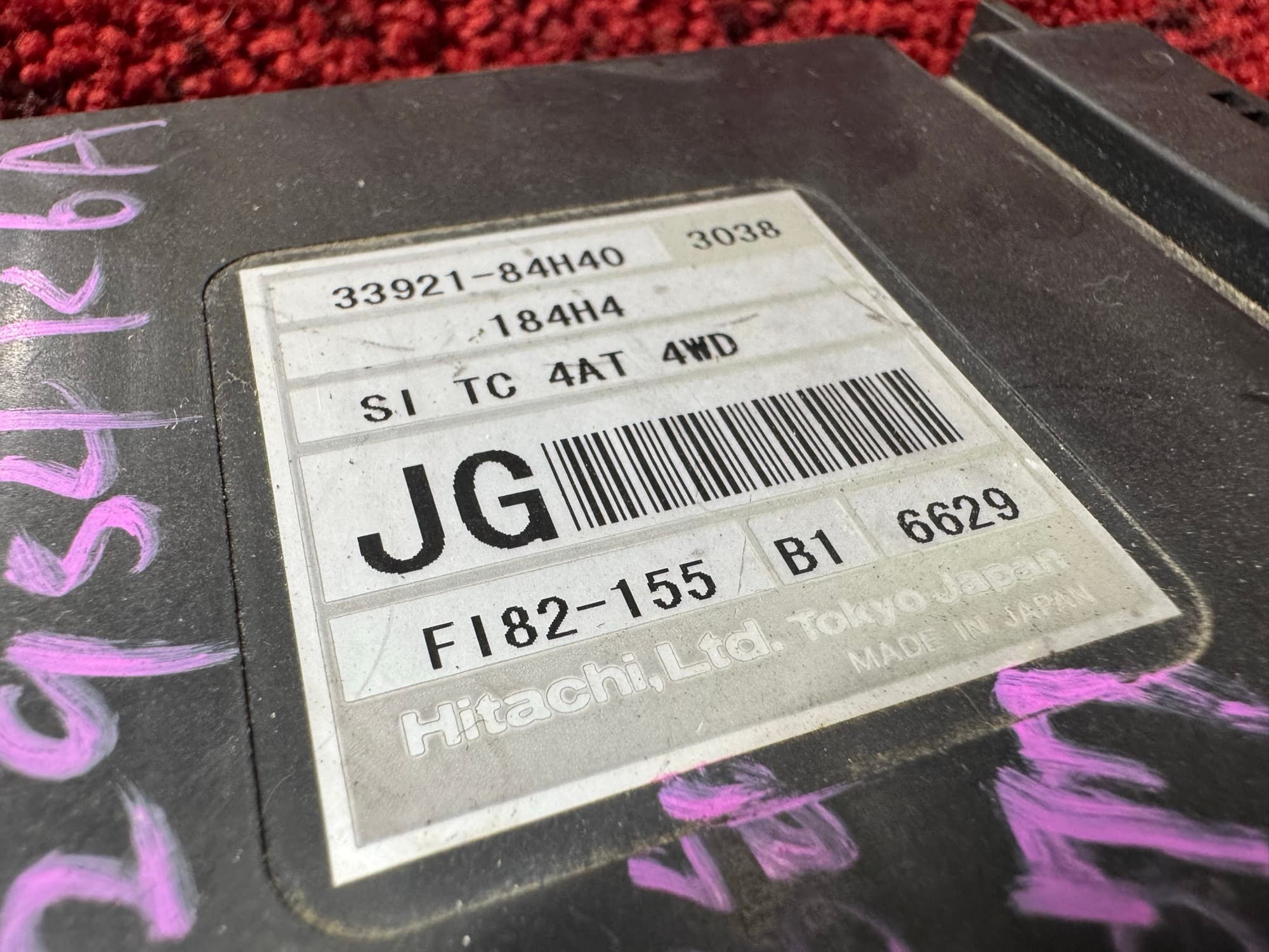 33921-84H40 Suzuki Kei part number label